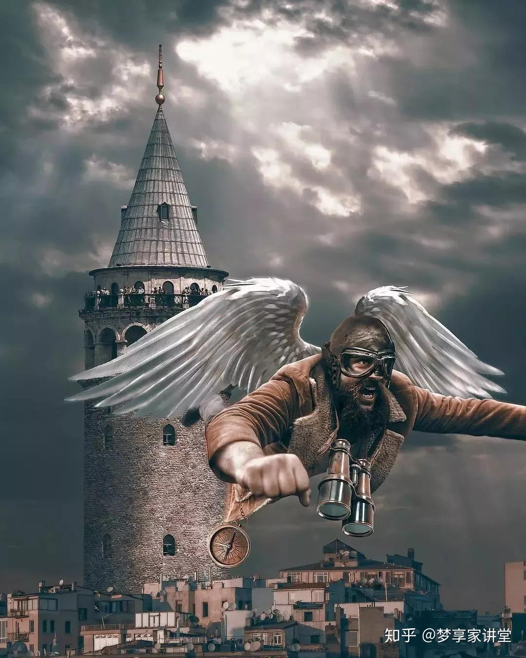 逆天90后ps大神把图都p成了梦境