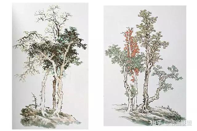 山水画学画树,这篇值得一看! - 知乎