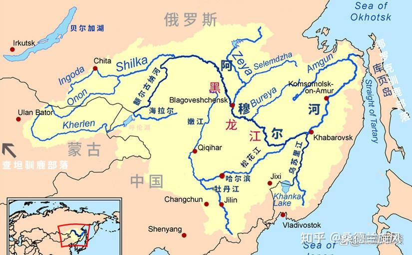 话说石勒喀河蒙古民族发祥地与黑龙江北源为何今天其所在流域却大多