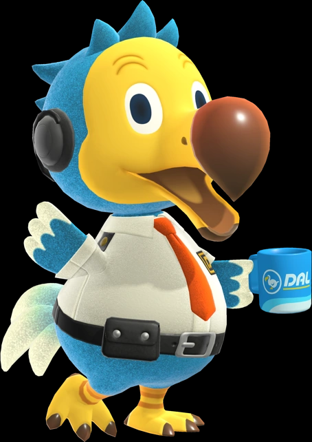 渡渡鸟.性别男.他是玩家所在城镇的渡渡鸟航空的接待员.