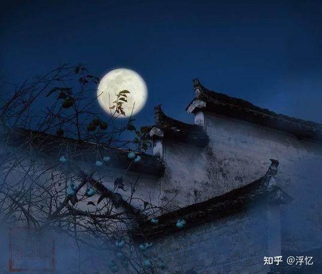 闲时偶看月影斜