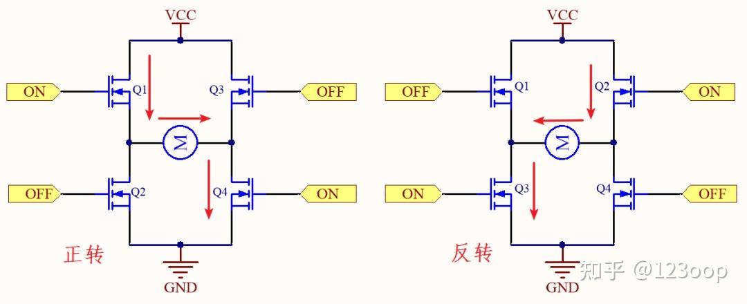 h桥电路图工作原理图片