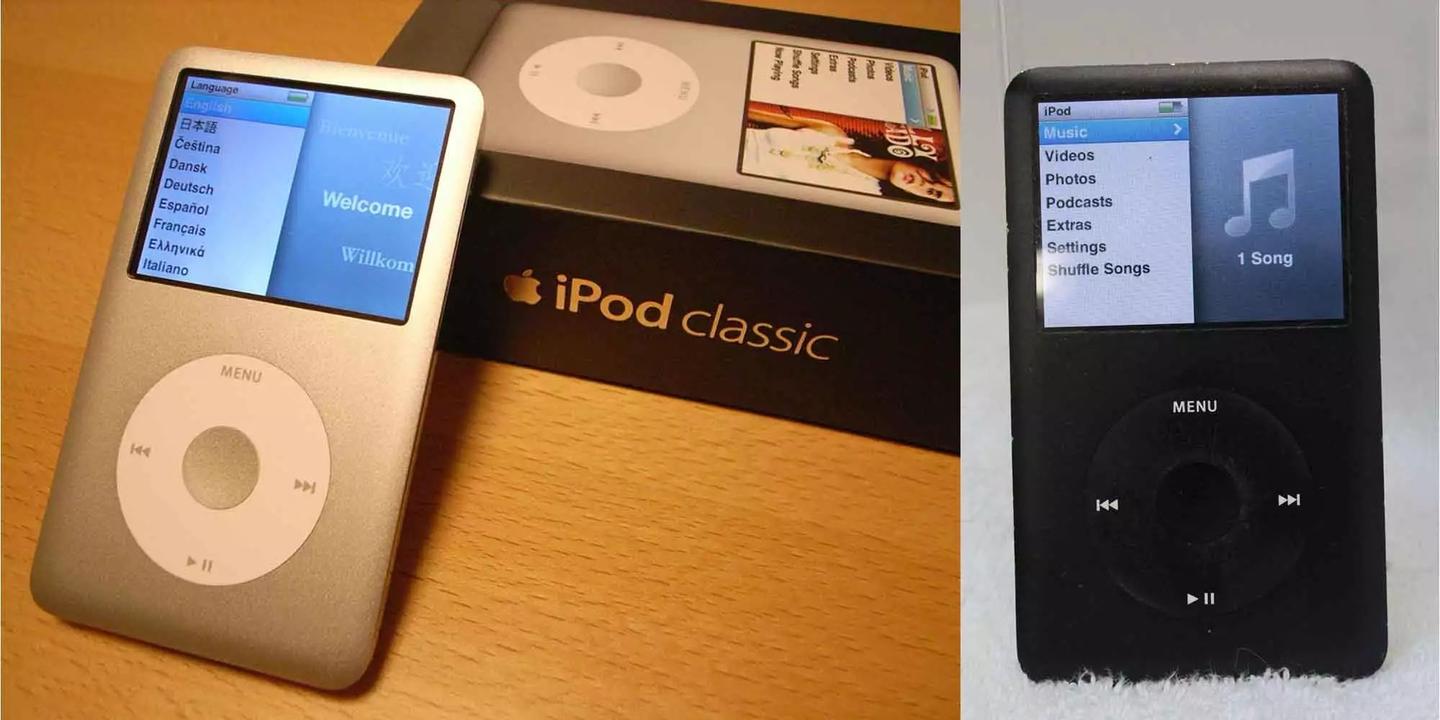 iPod 第5世代 A1136 黒と白 2台 80GB 2006 Apple iPod Classic A1136