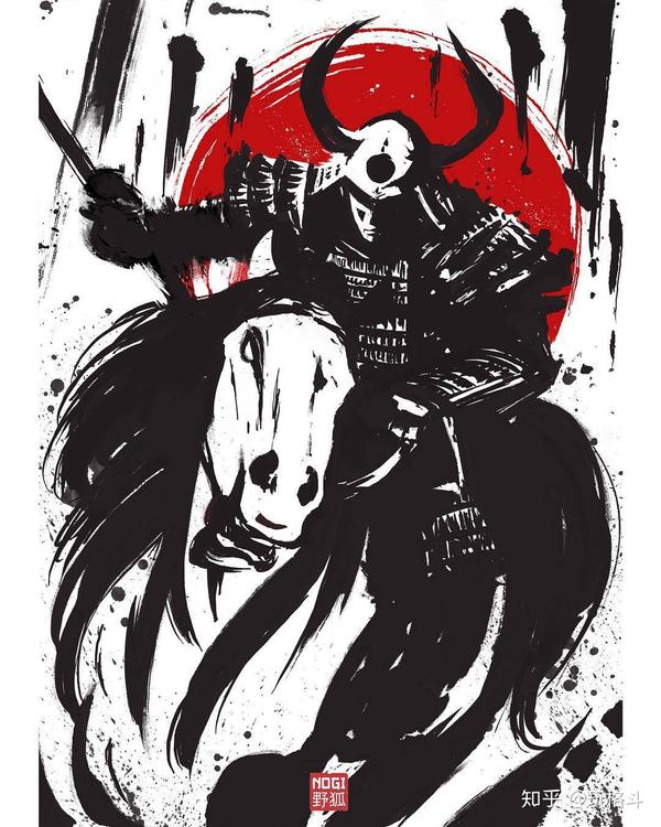 擅长画日本武士的美女插画师juliebuerianogiart作品欣赏