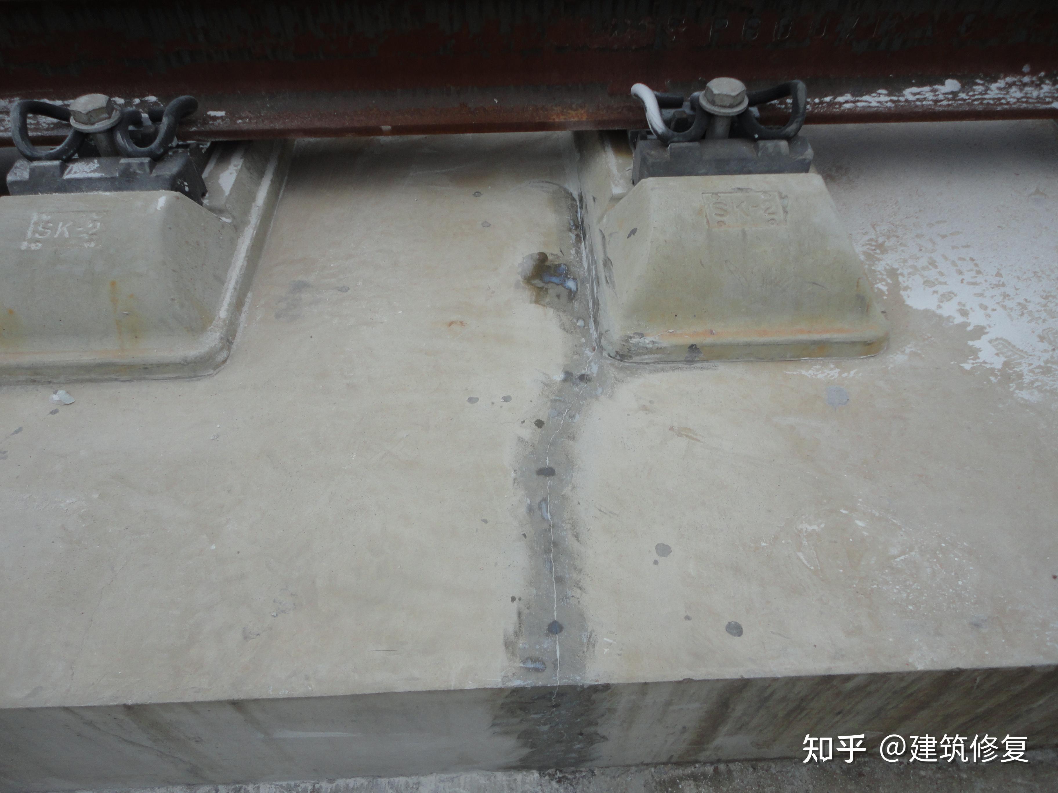 高铁轨道板裂缝修复