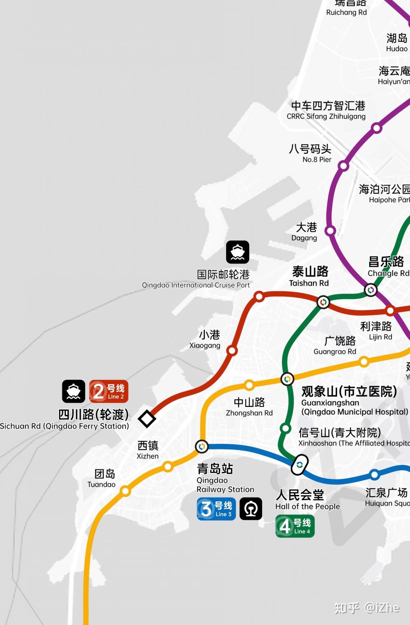 青岛地铁2028年线路规划示意图 - 知乎