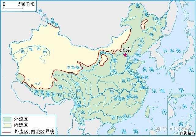 中国的外流区与内流区图片