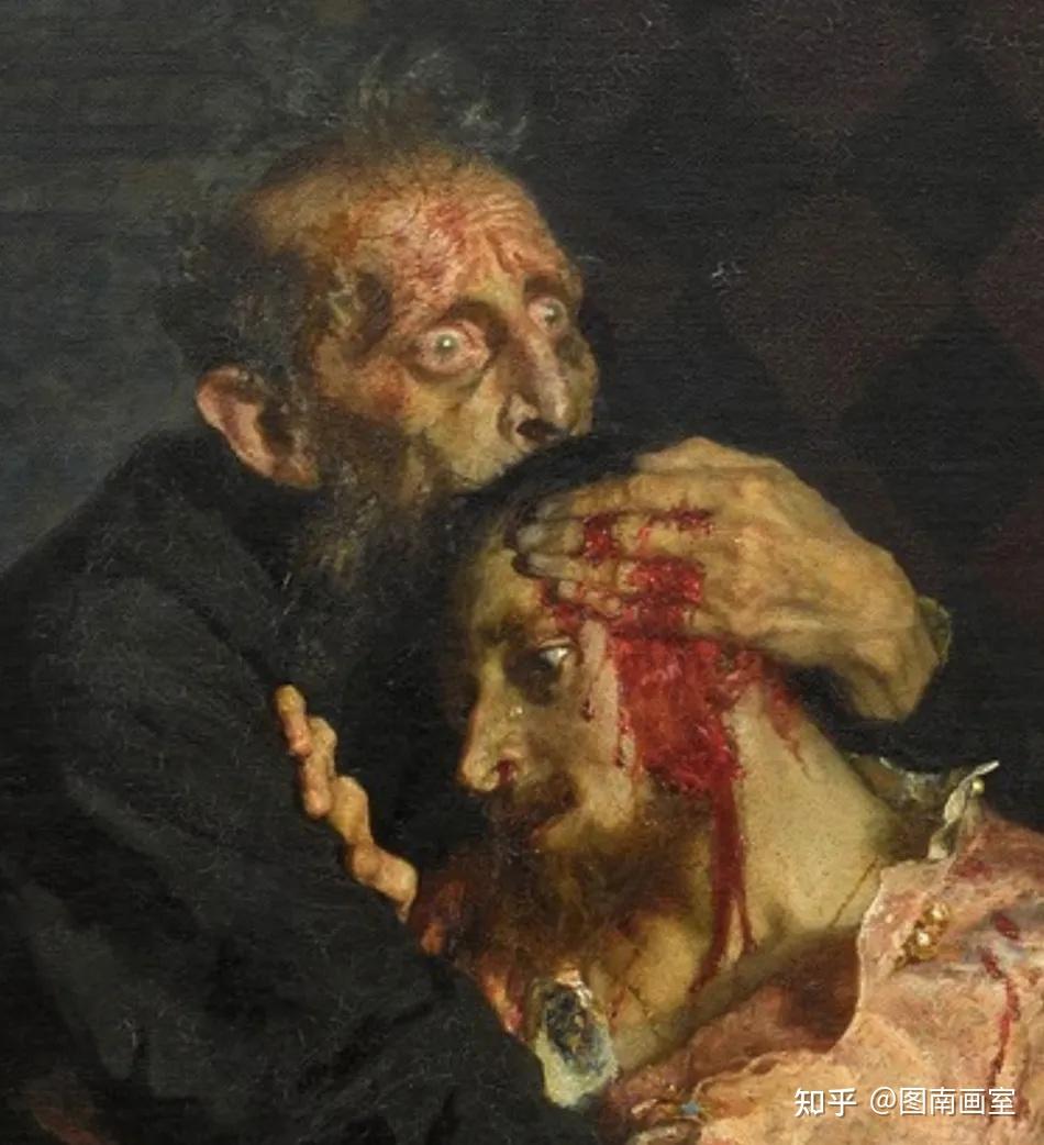 《伊凡雷帝杀子》 局部《意外归来》列宾的创作中始终跳动着时代的