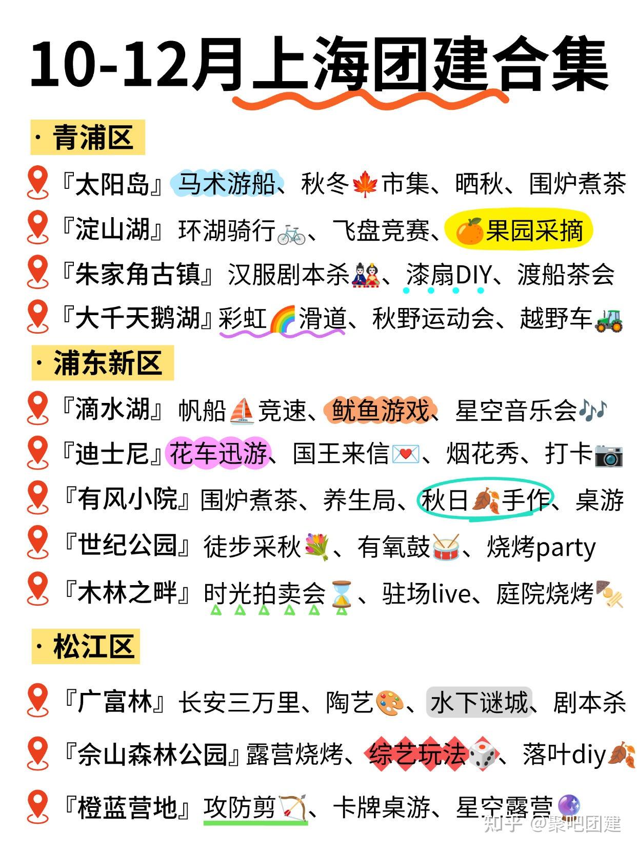 上海团建合集|40+秋冬好去处+6大热门方案|||上海团建合集|秋冬玩法好去处 - 知乎