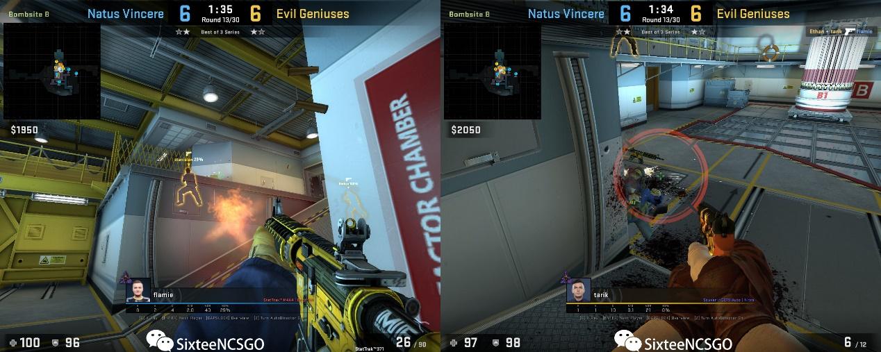 sixteencsgoct面对t的rush如果后撤最优的路线选择