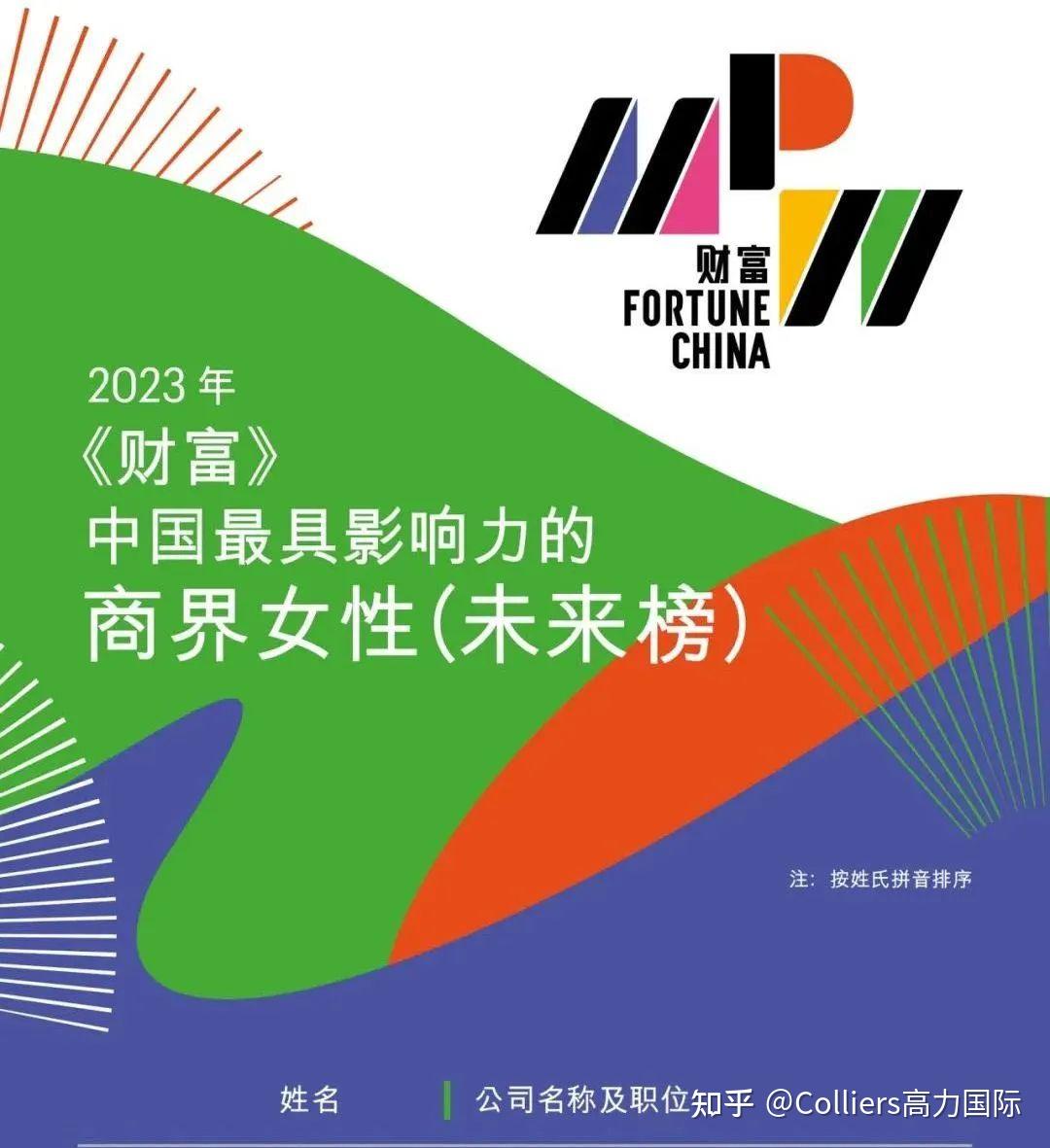 高力动态 | 高力国际中国区董事总经理邓懿君蝉联2023年《财富》中国最具影响力的商界女性 - 知乎