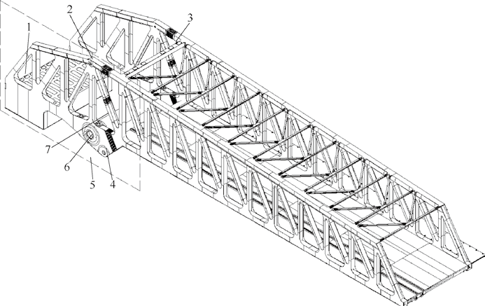 俯仰式钢桥铰点段桁架制造技术
