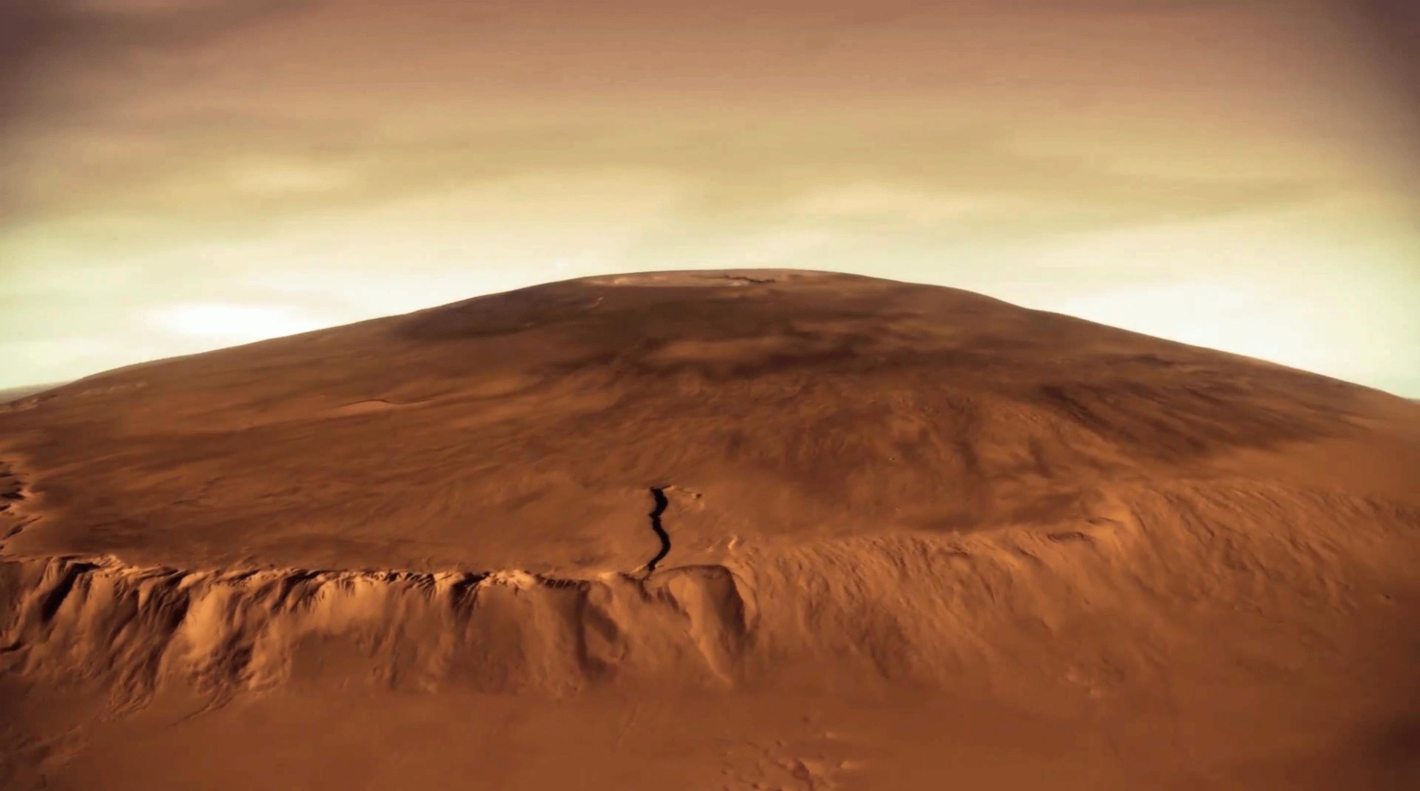 火星上的奥林匹斯山图片