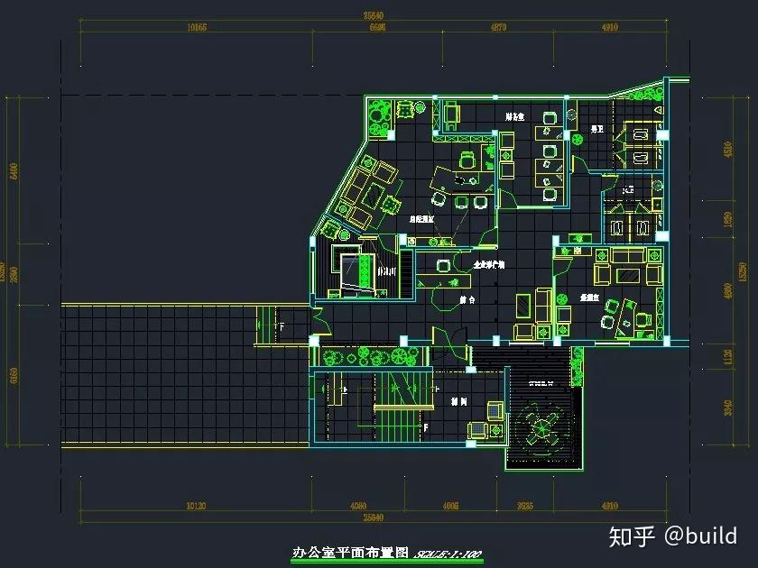33套室内办公空间效果图及CAD施工图图纸！免费领取！ - 知乎