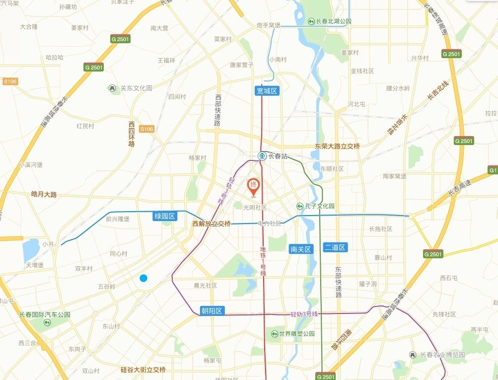 长春市街景地图图片