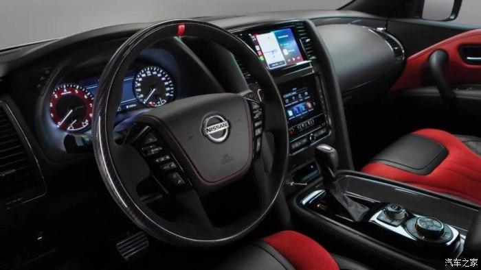 日系v8旗舰suv配22寸轮毂日产向中东市场首发了2021款途乐nismo