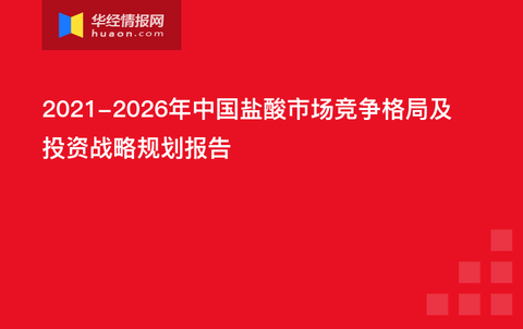 2021-2026年中国盐酸市场竞争格局及投资战略规划报告