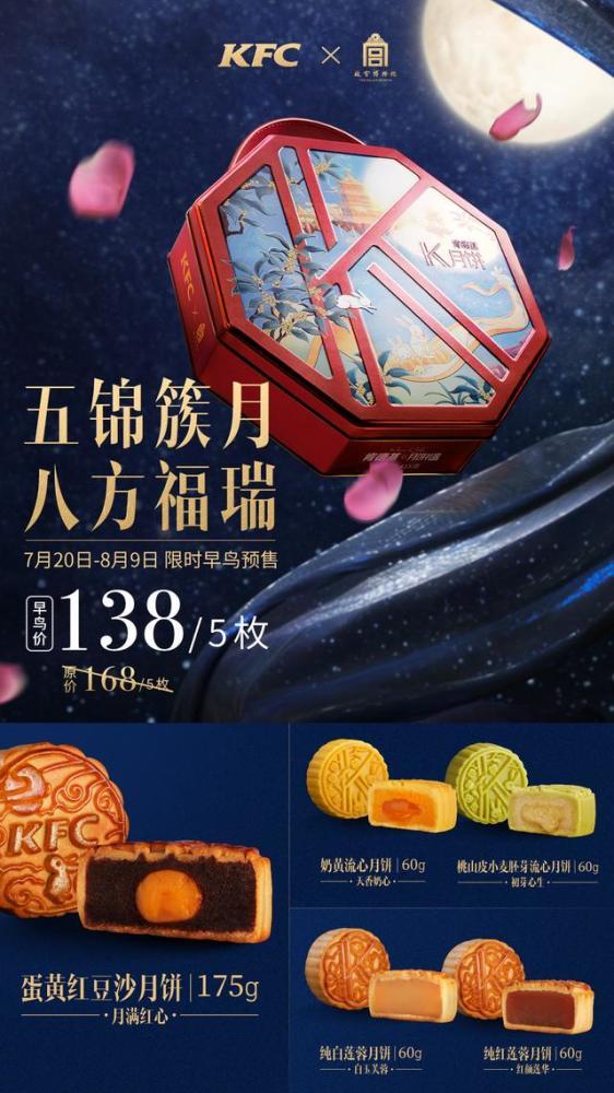 這次肯德基選擇和朕的心意·故宮食品合作,共同打造中秋聯名款限量