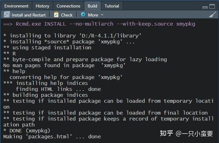R Library Command R · R 包开发 | 保姆级教程 - 知乎