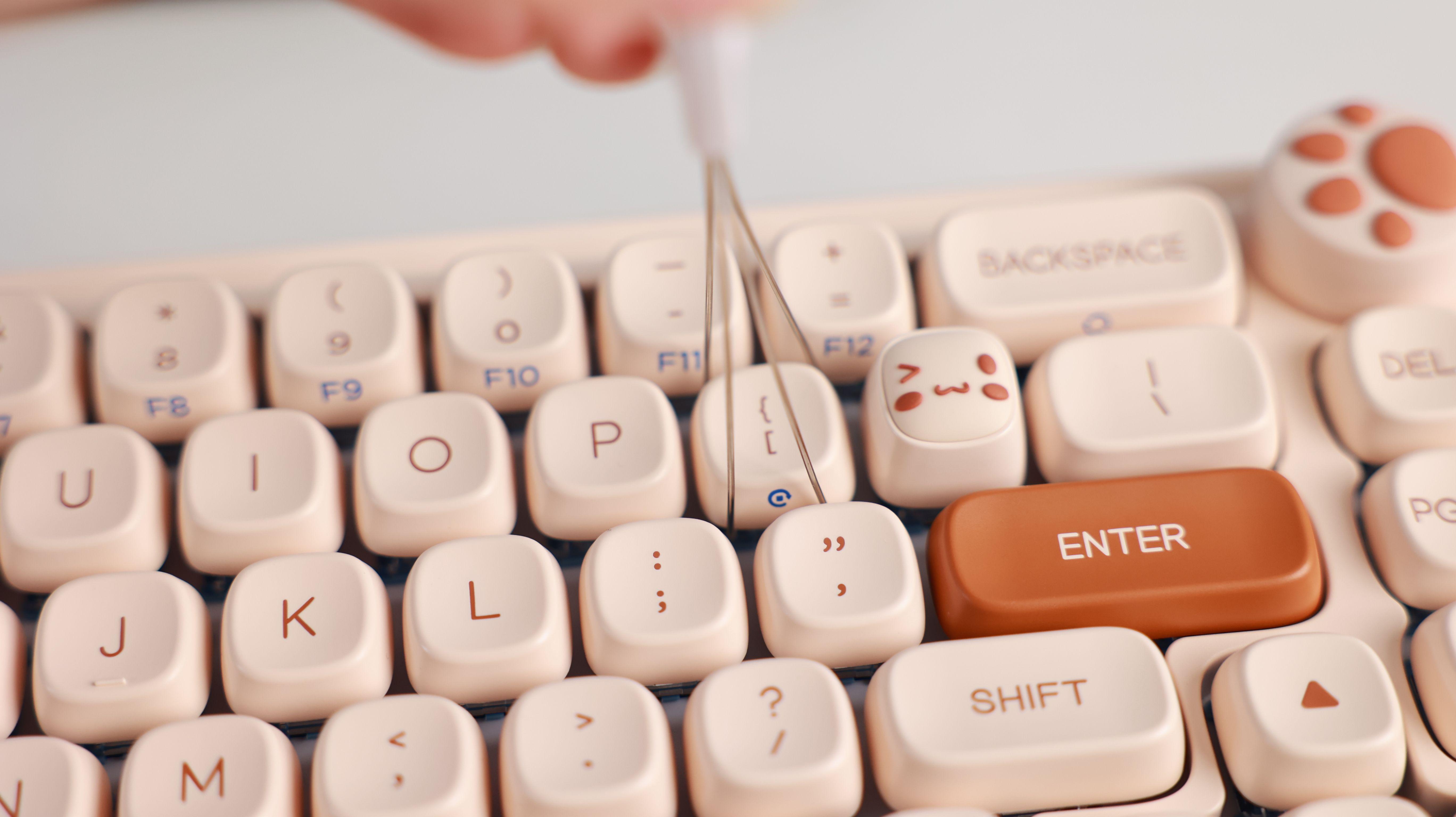 达尔优小方糖机械键盘,可爱萌趣轻松俘获少女心