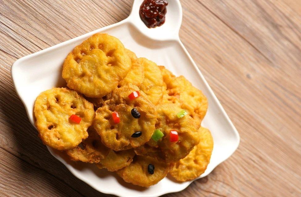 素食食谱:炸藕盒 | 莲藕最好吃的做法,个个酥脆不油腻