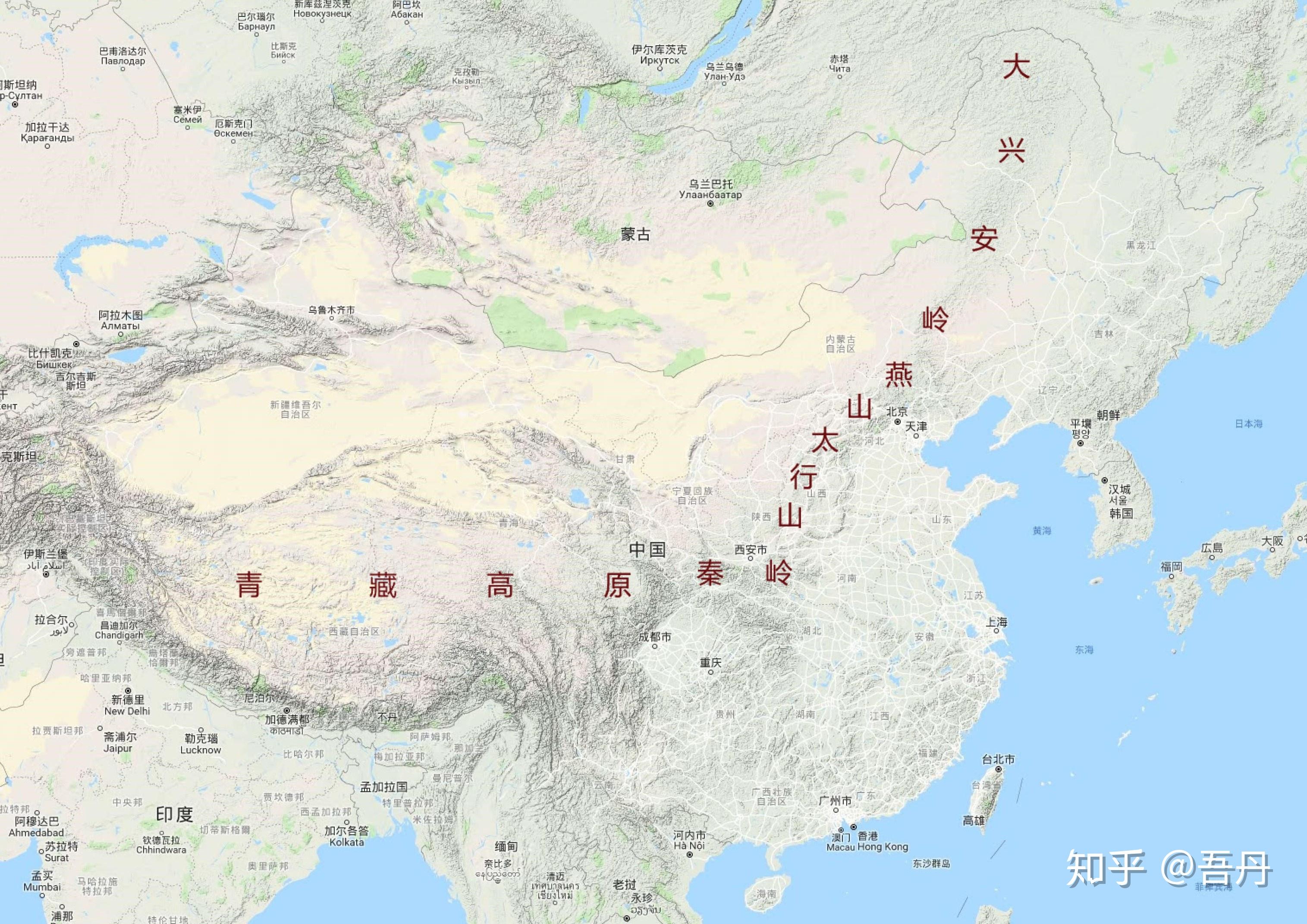 中国四大沙地分布图图片
