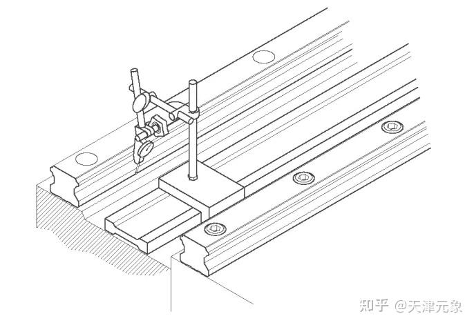 直线导轨画法图片