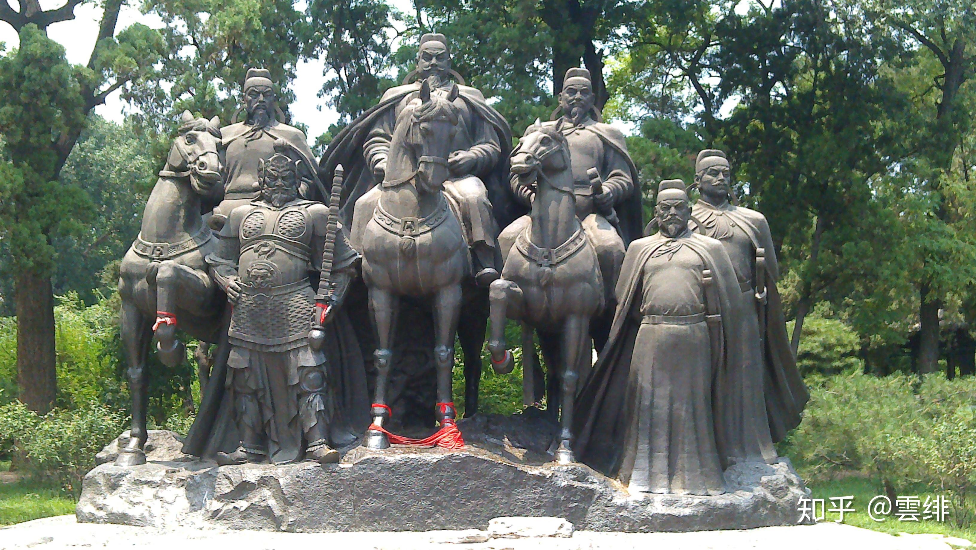 晋祠公园铜像都是谁图片