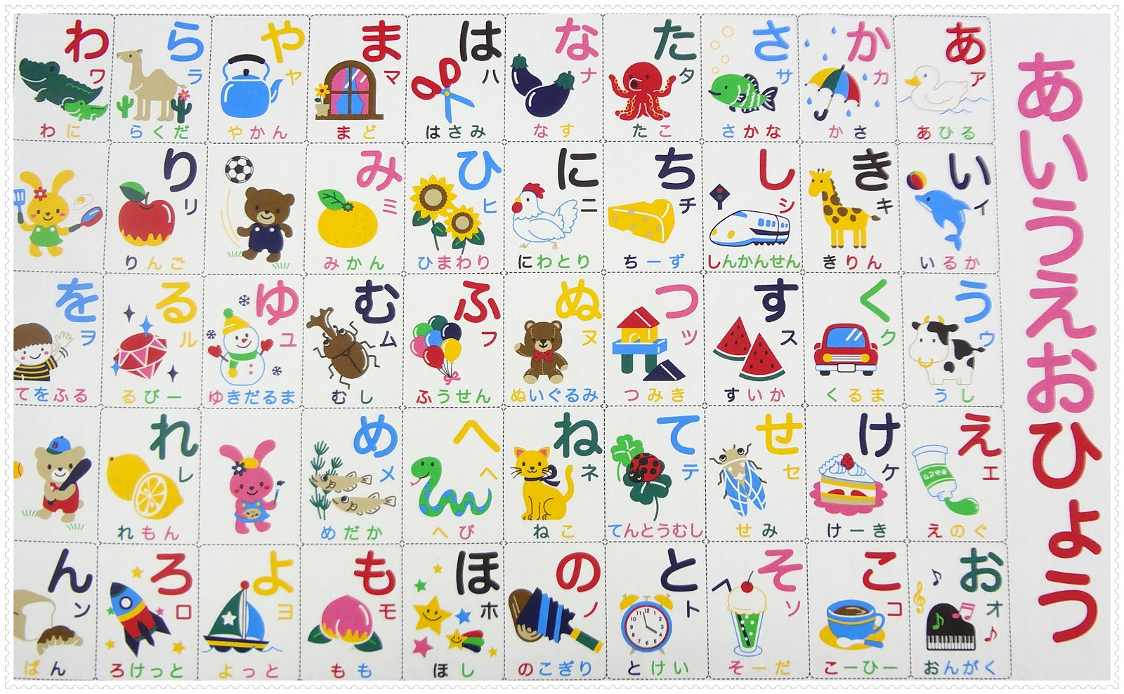 日本小孩子轻松学习五十音