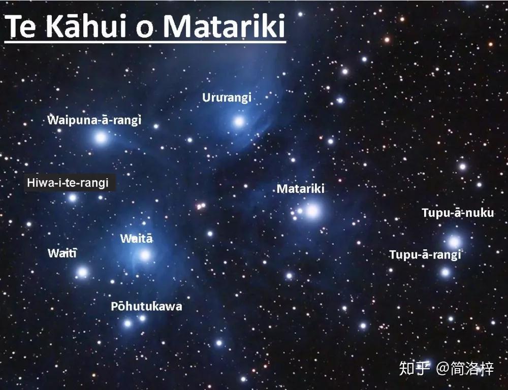 matariki是毛利语中昴宿星团(the pleiades)的意思