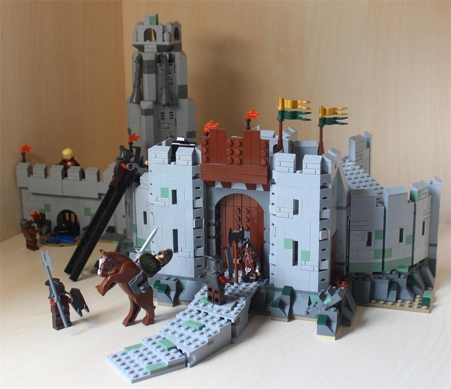 配图看魔戒71圣盔谷攻守之夜多图乐高小人再现战争场面