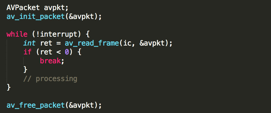 FFMPEG Tips (3) 如何读取每一帧的信息 FFMPEG Tips (3) 如何读取每一帧的信息