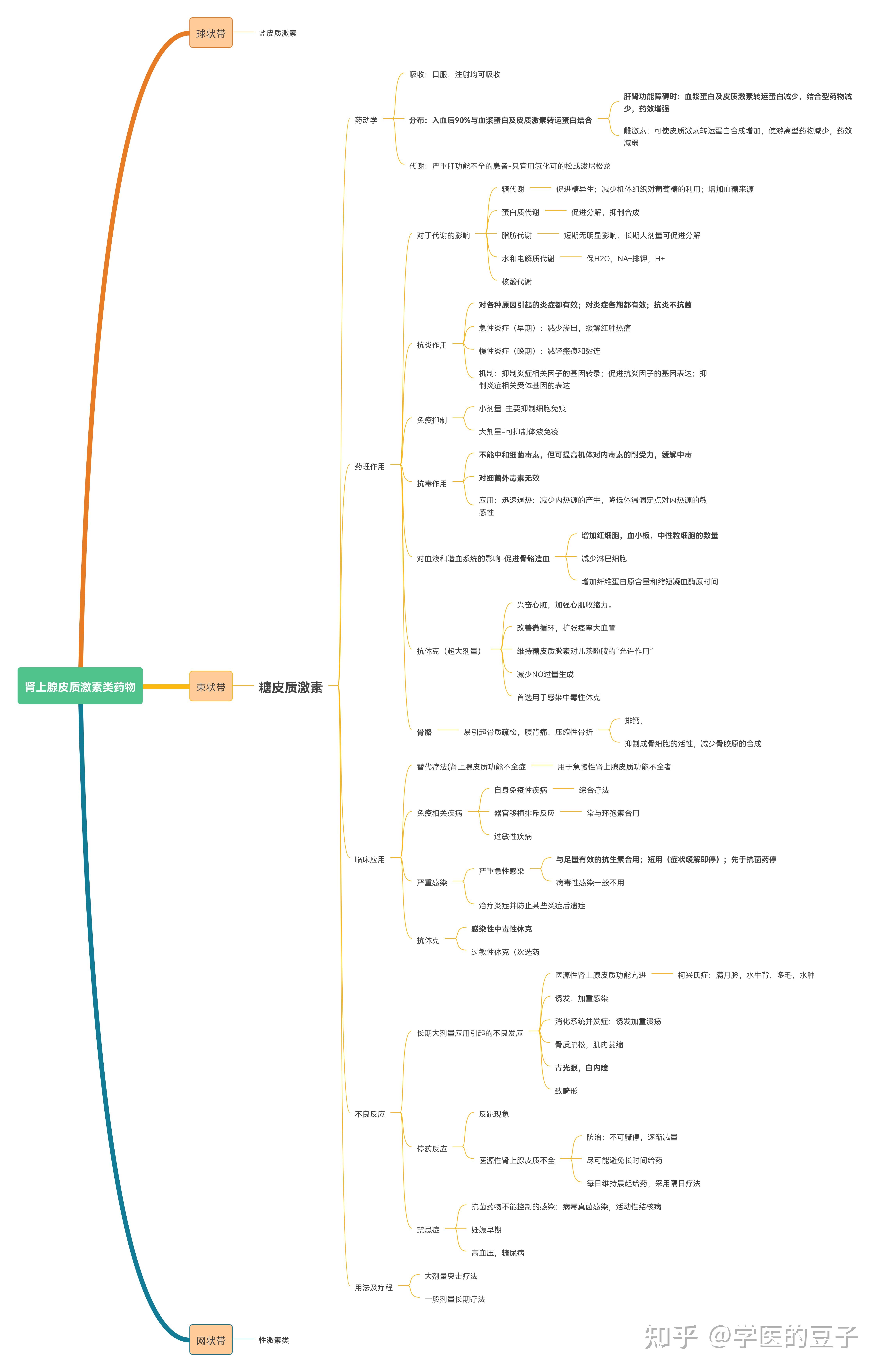 藥理學景晴老師版思維導圖