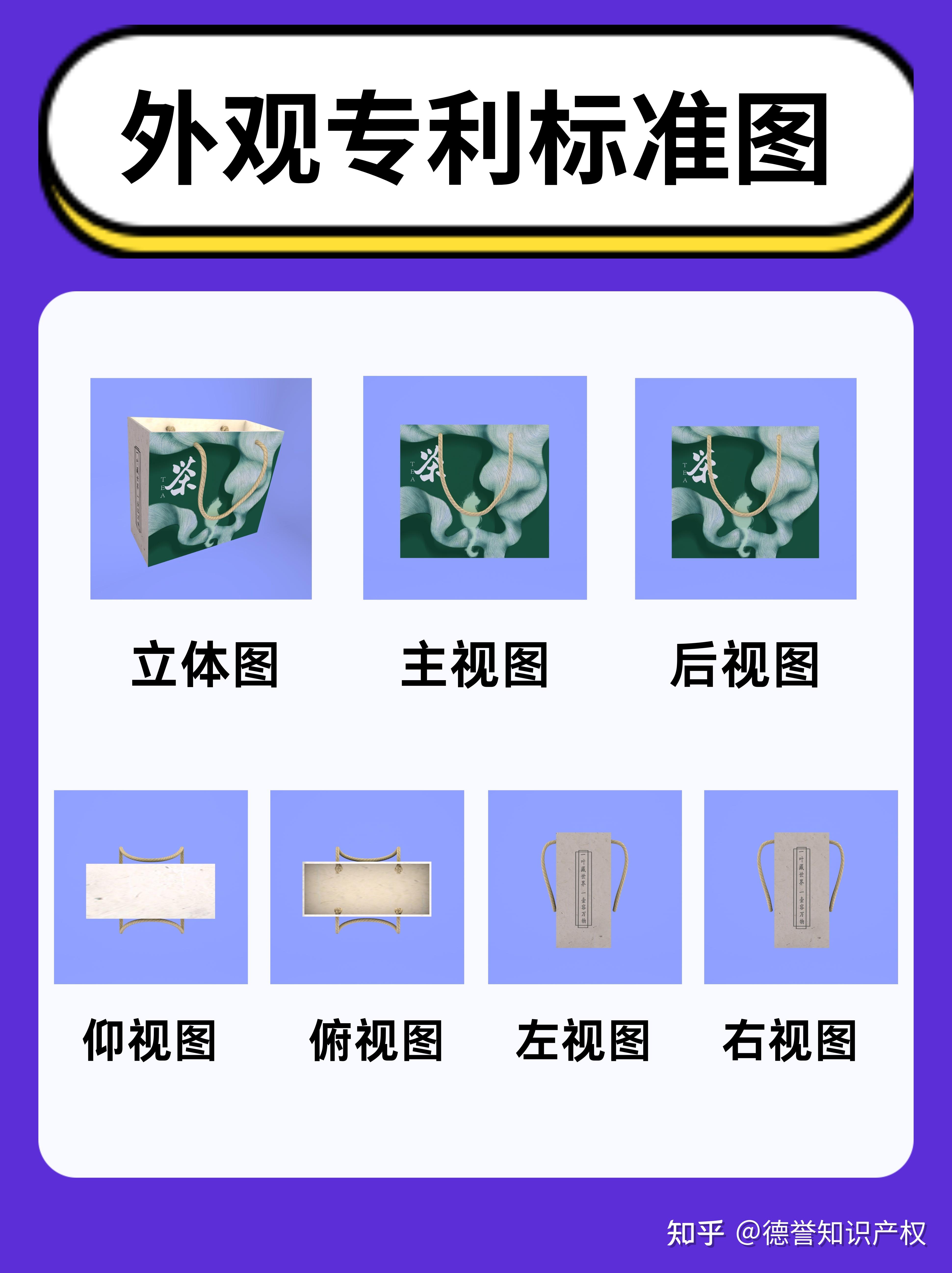 外观专利申请外观设计六视图
