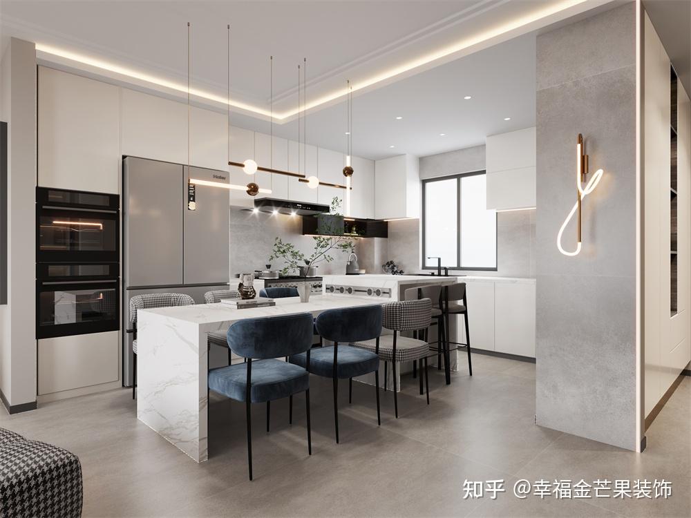 【幸福金芒果】昆明润城 128m²现代简约装修设计 简洁有力,静默隐声 - 知乎