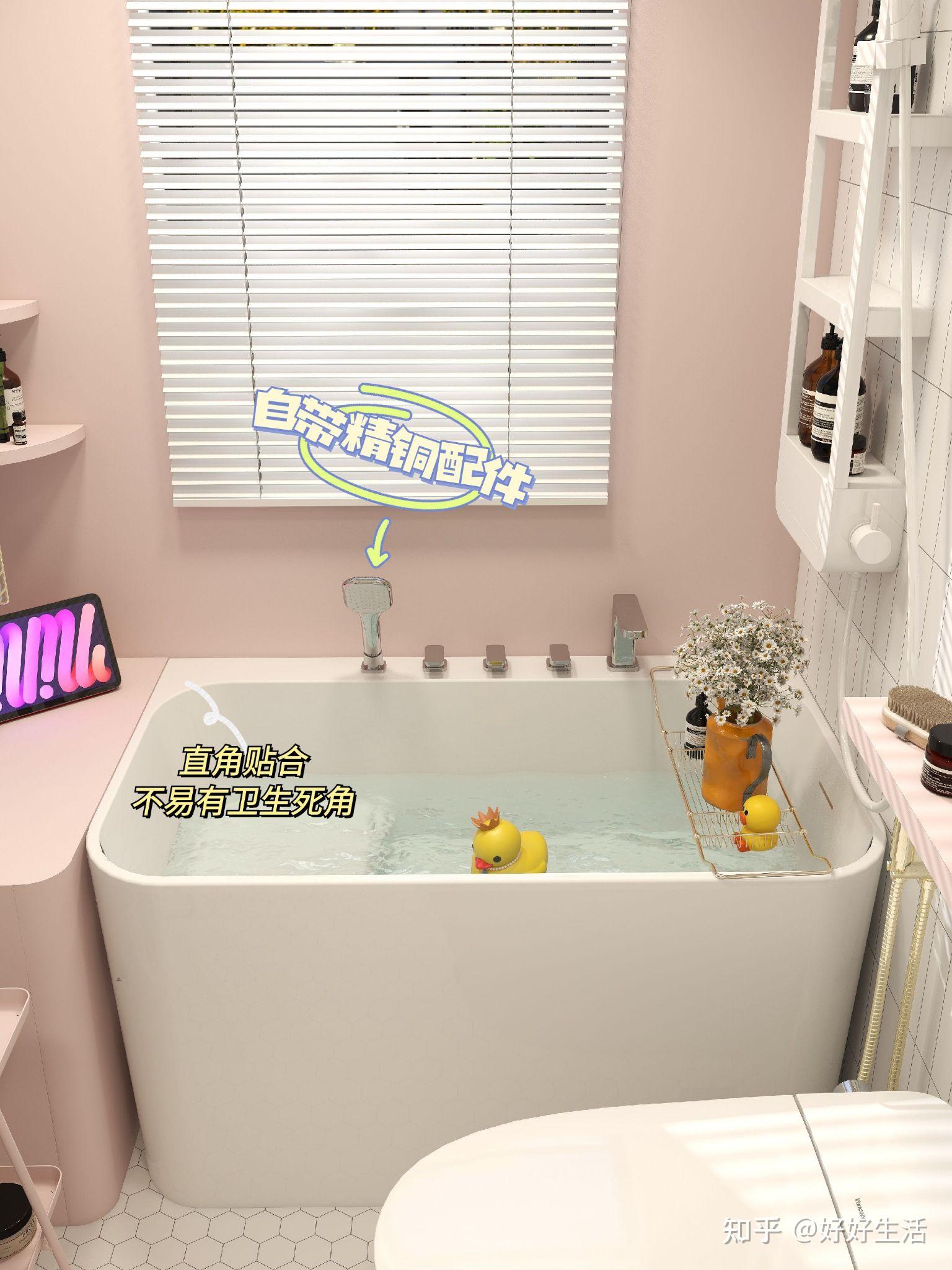 浴室装个嵌入式浴缸泡澡非常赞 - 果敢浴缸设计效果图 - 每平每屋·设计家