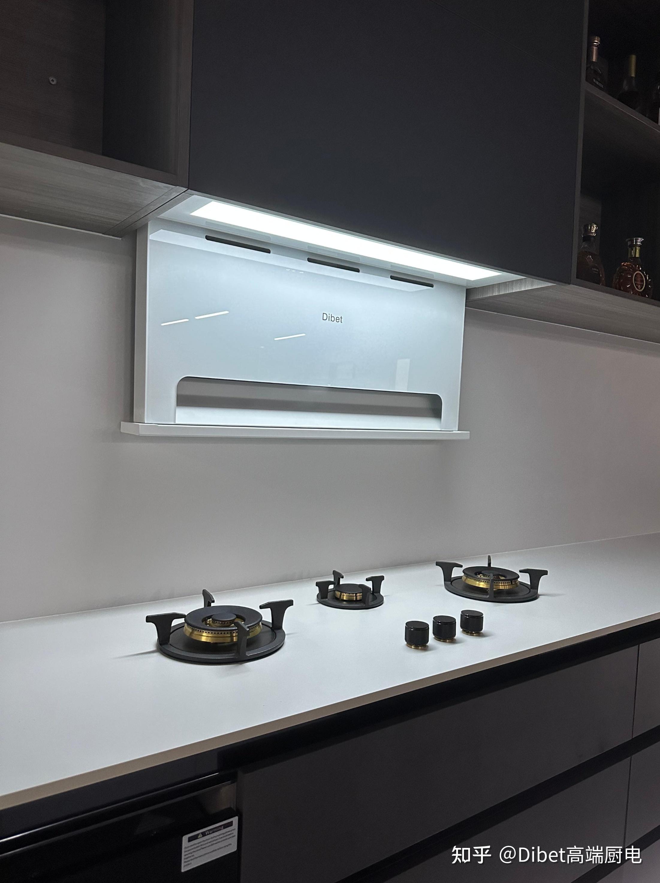 分享一款很哇塞的厨电:【惊艳隐形升降油烟机】