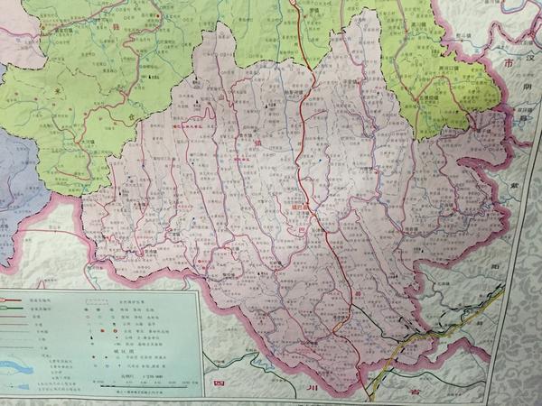 镇巴县行政地图图片