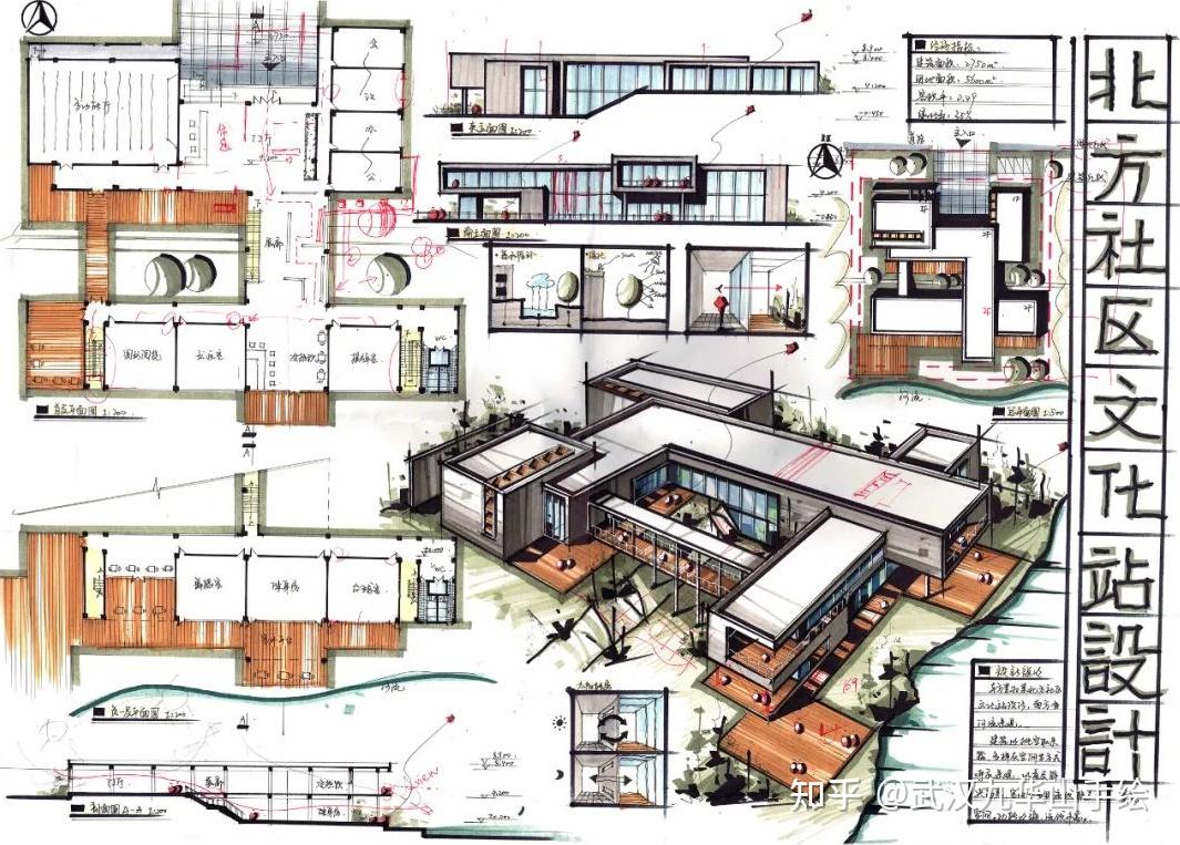 建筑快题设计应试技巧与高分快题赏析 - 知乎
