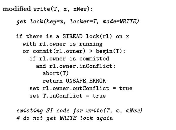 SIGMOD'08 Serializable Snapshot Isolation 知乎
