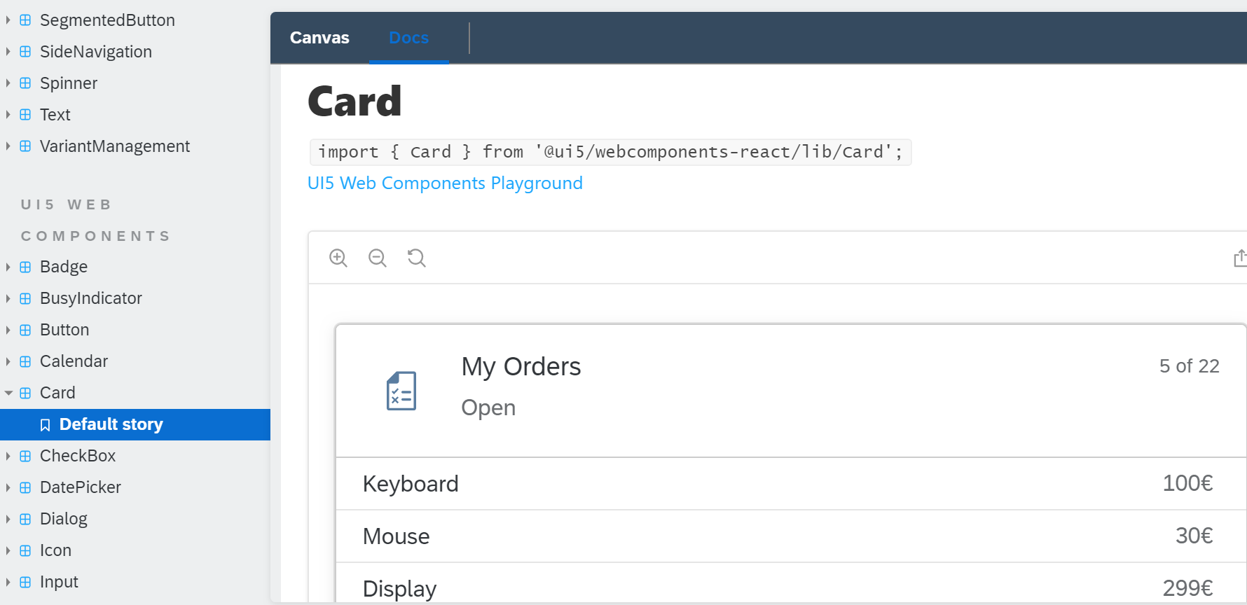  sap fiori react component 