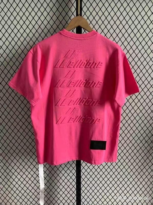 we11done立体浮雕弹幕压花字母短袖.  黑色 白色 玫红色 蓝色 xs sm