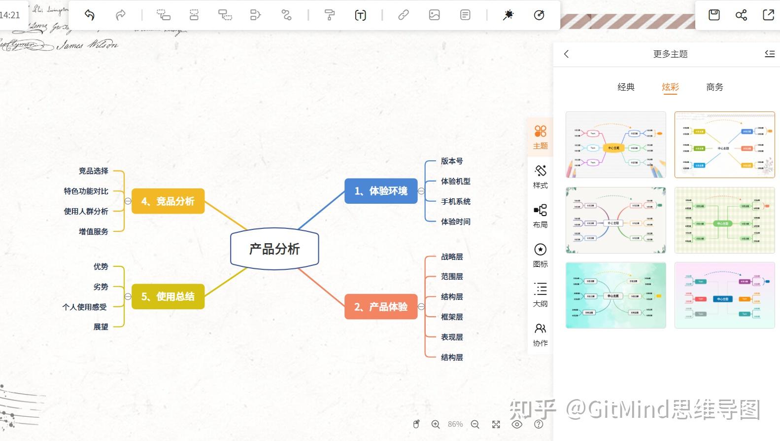 GitMind思乎：你的思维导图和协作专家 (gitmind网页版)
