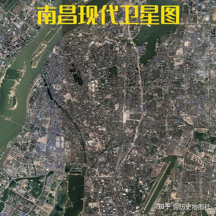 南昌市1978年超清历史卫星图