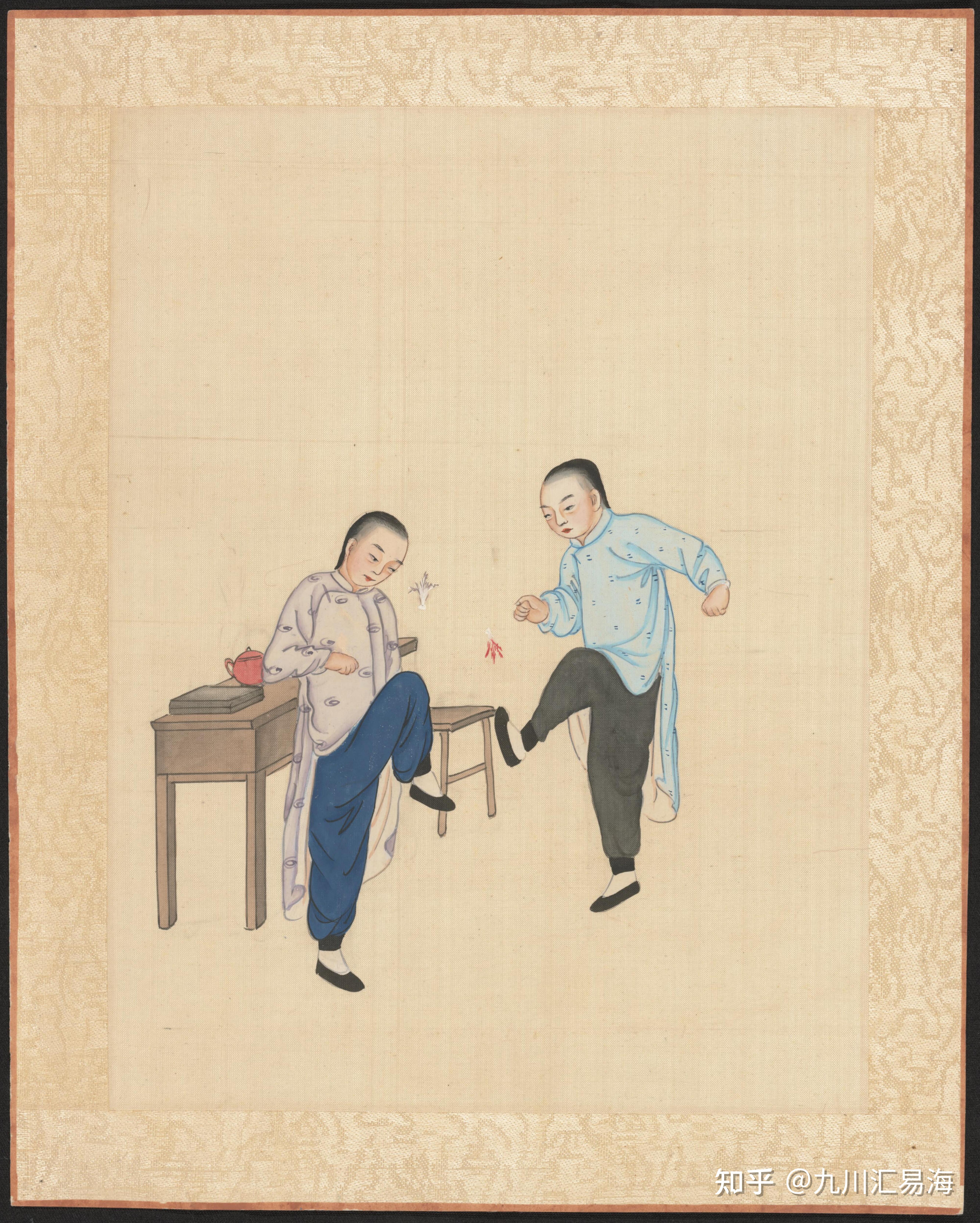 水彩画清代民间生活图集