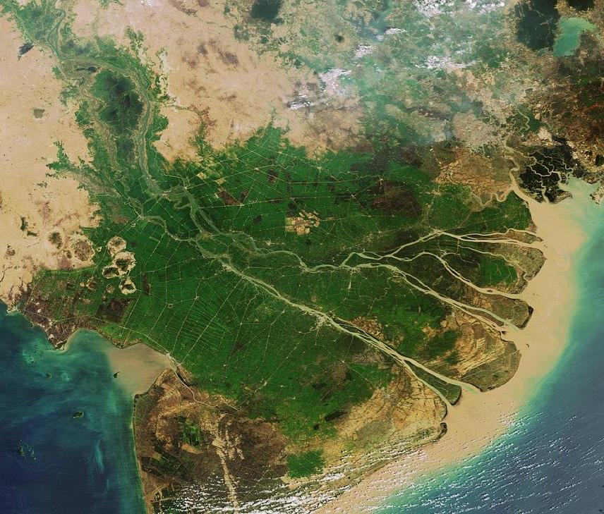 湄公河平原的地形图片