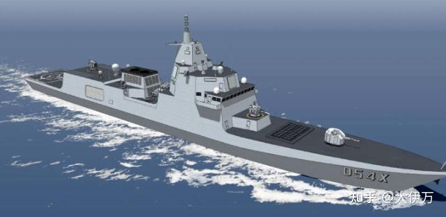 中国迎来新战舰054b型护卫舰纪念章曝光054a后续舰将具备哪些性能