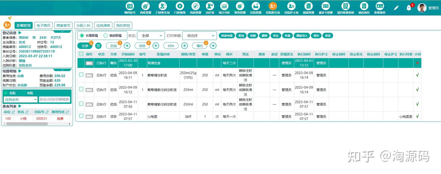 SaaS模式Java版大型医院信息管理系统源码 - 知乎