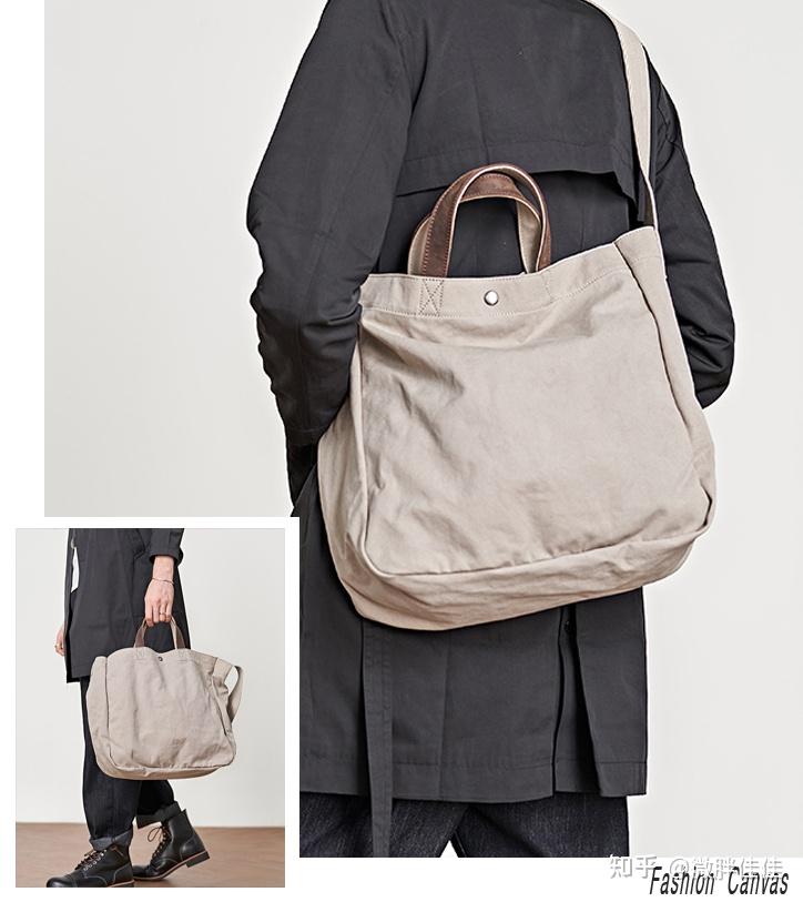 帆布袋耐用吗？好看吗？推荐这12款棉麻手袋/单肩包/斜挎包怎么搭衣服  第23张