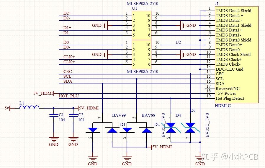 hdmi接口电设计及pcb细节讲解